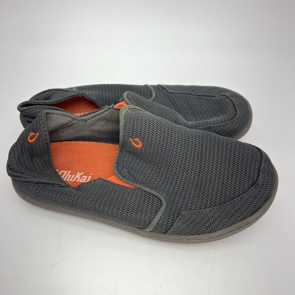 OluKai Boys Nohea Mesh Slip On Comfort Casual Shoes Rubber Soles Size US K3